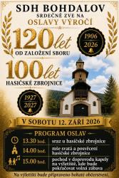 Bohdalov SDH plakat oslavy